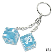 Load image into Gallery viewer, MOON TWIN DICE KEYRING