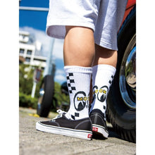 Load image into Gallery viewer, MOON CHECKER LINE SOCKS