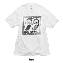 Load image into Gallery viewer, MOONEYES 40TH ANNIVERSARY SQUARE LOGO T-SHIRT (TM951WH)