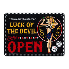 Load image into Gallery viewer, LADY LUCK SIGNBOARD