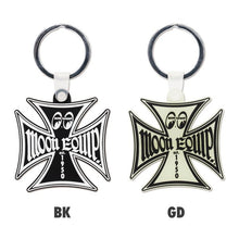 Load image into Gallery viewer, MOON EQUIPPED IRON CROSS KEY RING