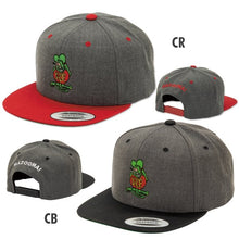 Load image into Gallery viewer, STANDING RAT FINK EMBROIDERY FLAT VISOR CAP