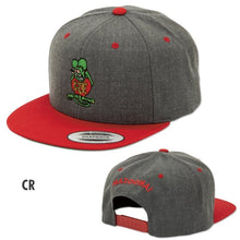 Load image into Gallery viewer, STANDING RAT FINK EMBROIDERY FLAT VISOR CAP