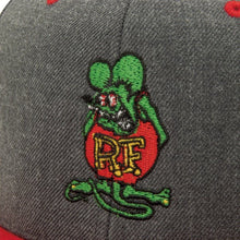 Load image into Gallery viewer, STANDING RAT FINK EMBROIDERY FLAT VISOR CAP