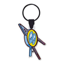 Load image into Gallery viewer, MOON CAFE NEON RUBBER KEY RING