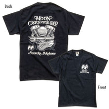 Load image into Gallery viewer, MOON CUSTOM CYCLE SHOP PANHEAD T-SHIRT