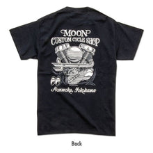 Load image into Gallery viewer, MOON CUSTOM CYCLE SHOP PANHEAD T-SHIRT
