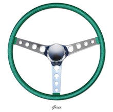 Load image into Gallery viewer, MOONEYES ORIGINAL CALIFORNIA METAL FLAKE STEERING WHEEL, FINGER GRIP
