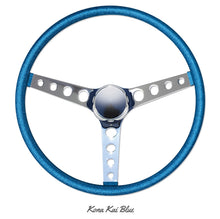 Load image into Gallery viewer, MOONEYES ORIGINAL CALIFORNIA METAL FLAKE STEERING WHEEL, FINGER GRIP