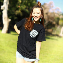 Load image into Gallery viewer, MOON EQUIPPED T-SHIRT WITH FABRIC MOON LOGO POCKET