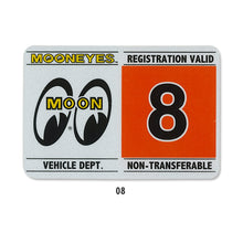 Load image into Gallery viewer, MOONEYES REGISTRATION STICKER