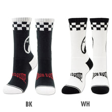 Load image into Gallery viewer, MOON EQUIPPED CHECKER SOCKS
