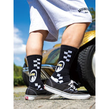 Load image into Gallery viewer, MOON CHECKER LINE SOCKS
