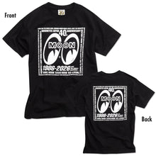 Load image into Gallery viewer, MOONEYES 40TH ANNIVERSARY EYESHAPE LOGO T-SHIRT
