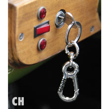 Load image into Gallery viewer, MOON DOUBLE CARABINER KEY HOLDER

