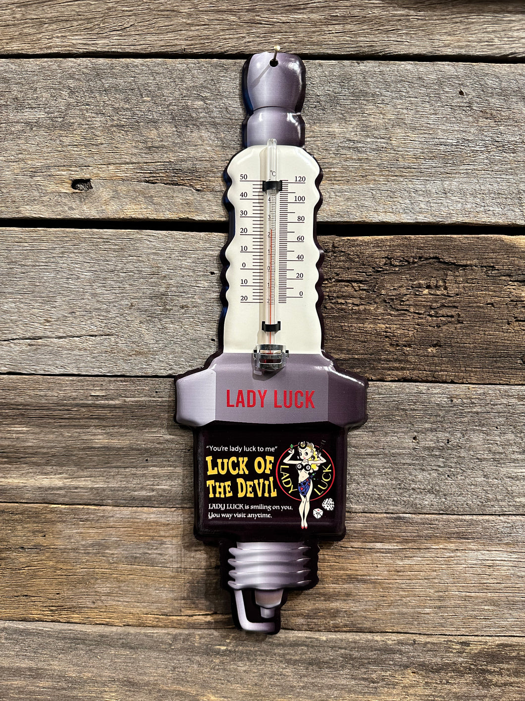 Lady Luck Spark Plug Thermometer
