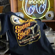 Load image into Gallery viewer, MOON EQUIPPED SPEED SHOP T-SHIRT
