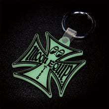 Load image into Gallery viewer, MOON EQUIPPED IRON CROSS KEY RING
