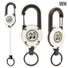 Load image into Gallery viewer, MOON EQUIPPED CARABINER REEL KEY RING
