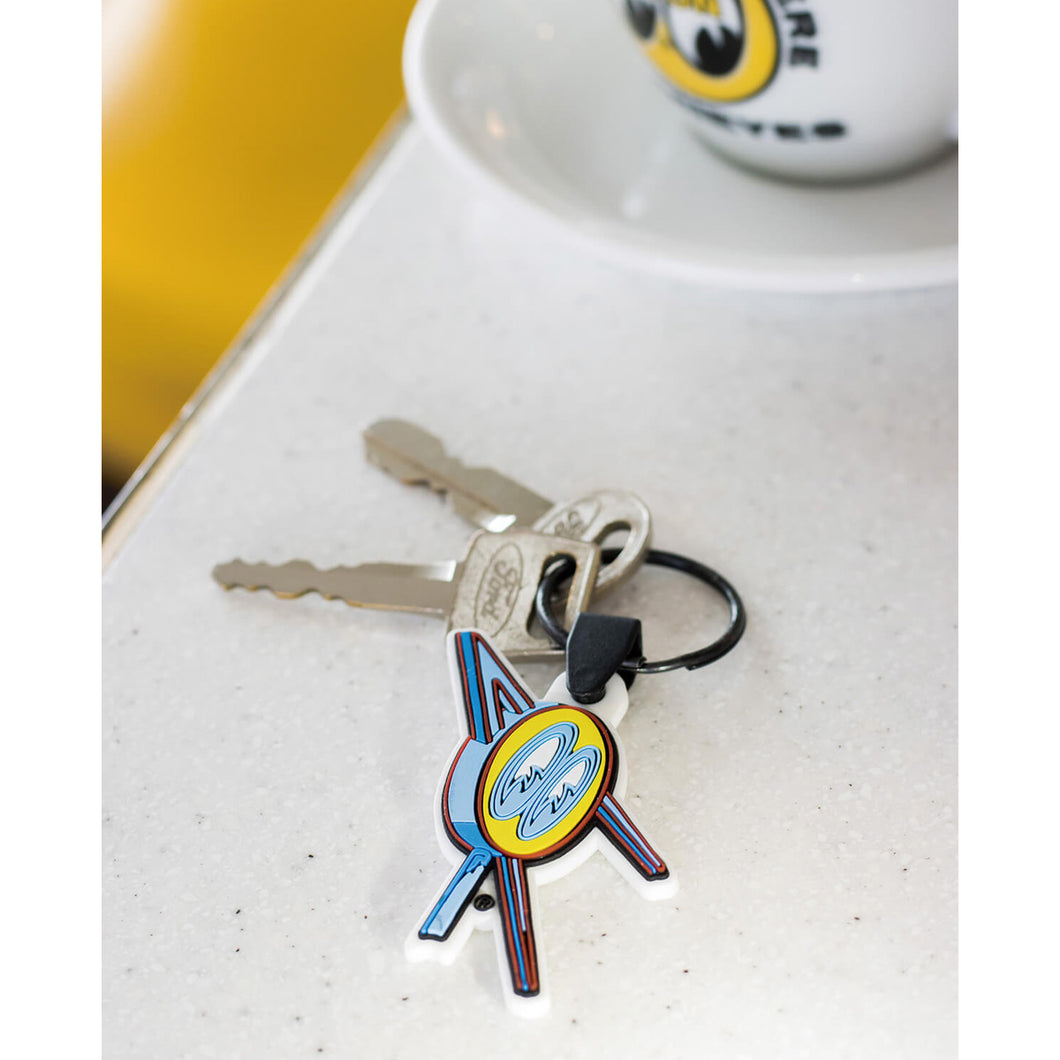 MOON CAFE NEON RUBBER KEY RING