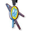 Load image into Gallery viewer, MOON CAFE NEON RUBBER KEY RING
