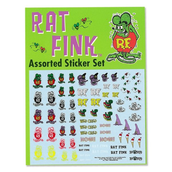 RAT FINK ASSORTED STICKER SET (WATER SLIDE)