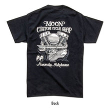Load image into Gallery viewer, MOON CUSTOM CYCLE SHOP PANHEAD T-SHIRT

