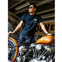 Load image into Gallery viewer, MOON CUSTOM CYCLE SHOP PANHEAD T-SHIRT

