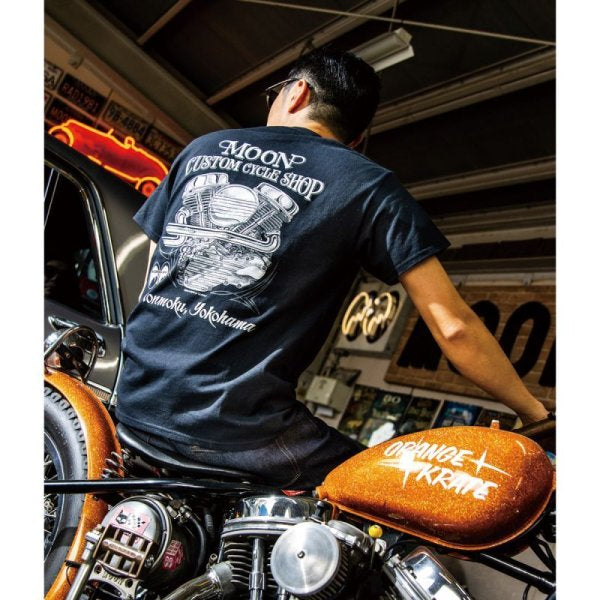 MOON CUSTOM CYCLE SHOP PANHEAD T-SHIRT