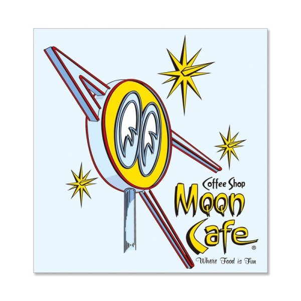 MOON CAFE NEON STICKER