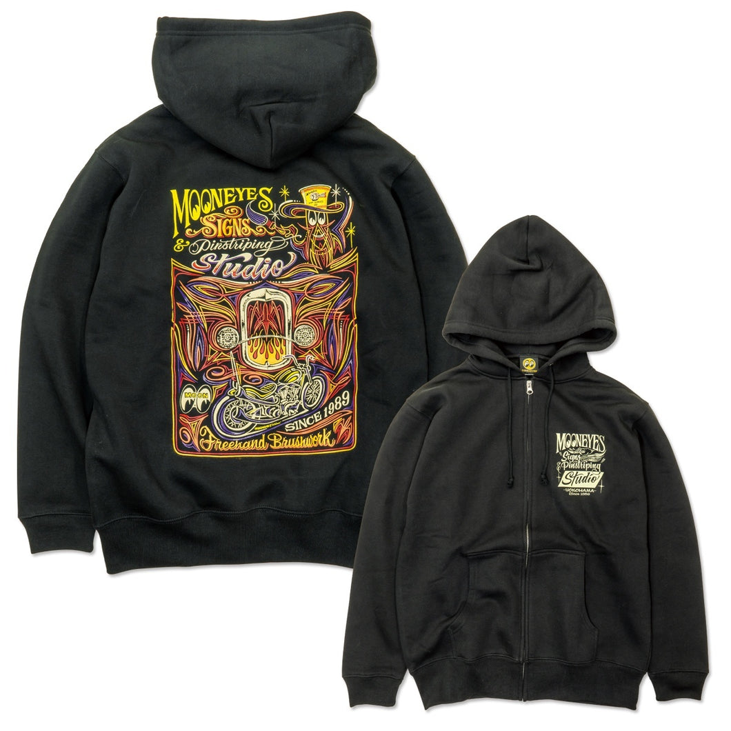 MOON SIGNS & PINSTRIPING STUDIO ZIP HOODIE