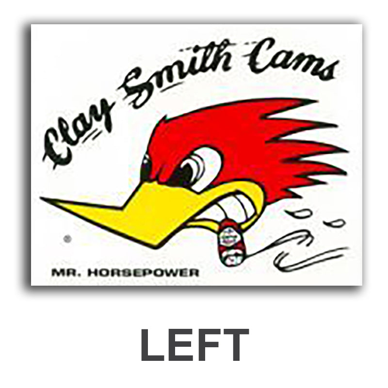 CLAY SMITH CAMS STICKER (LEFT OR RIGHT FACING)