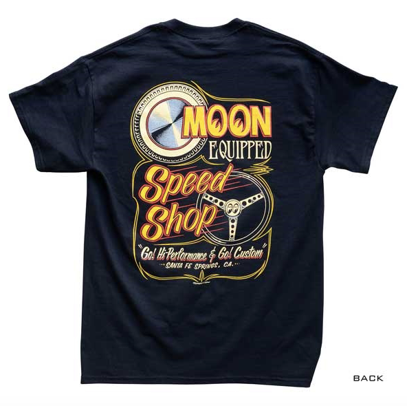 MOON EQUIPPED SPEED SHOP T-SHIRT