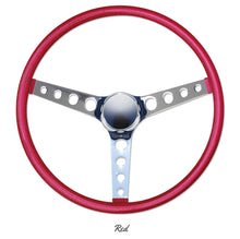 Load image into Gallery viewer, MOONEYES ORIGINAL CALIFORNIA METAL FLAKE STEERING WHEEL, FINGER GRIP
