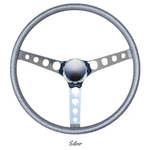 Load image into Gallery viewer, MOONEYES ORIGINAL CALIFORNIA METAL FLAKE STEERING WHEEL, FINGER GRIP
