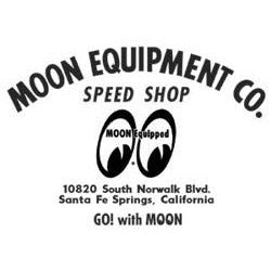 MOON EQUIPMENT CO SPEED SHOP DIE CUT DECAL IN BLACK