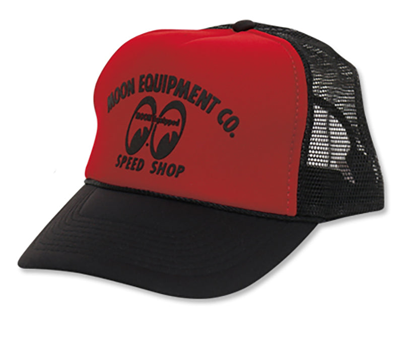 MOON EQUIPPED SPEED SHOP MESH CAP RED/BLACK