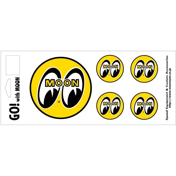MOONEYES 5 EYEBALL DECAL SHEET