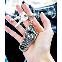 Load image into Gallery viewer, MOONEYES BAREFOOT GAS PEDAL KEY RING
