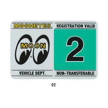 Load image into Gallery viewer, MOONEYES REGISTRATION STICKER
