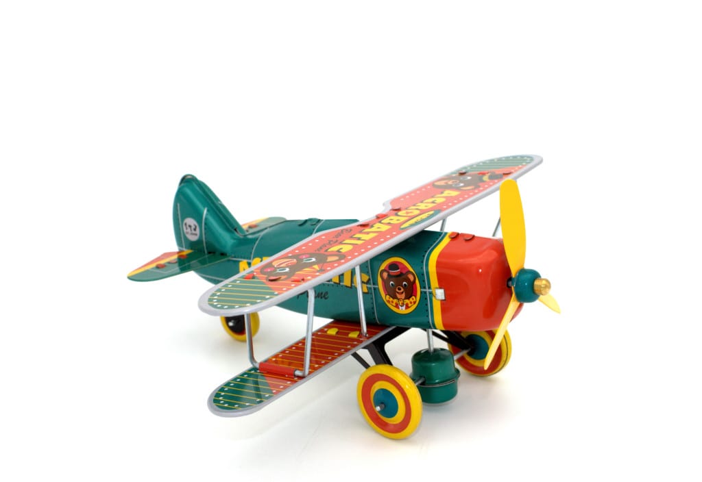 Tin Toy - Acrobatic Bear Plane