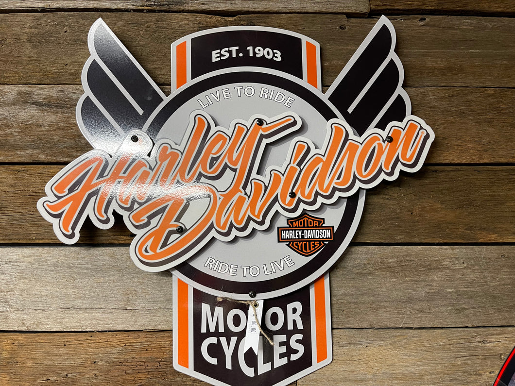 Tin Sign 3D Harley Davidson