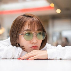 BLACK FLYS X MOONEYES SUNGLASSES CLEAR BEIGE FRAME