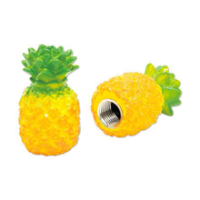 Load image into Gallery viewer, BLUE PANIC PINEAPPLE VALVE CAP (PAIR)
