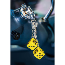 Load image into Gallery viewer, MOON TWIN DICE KEYRING
