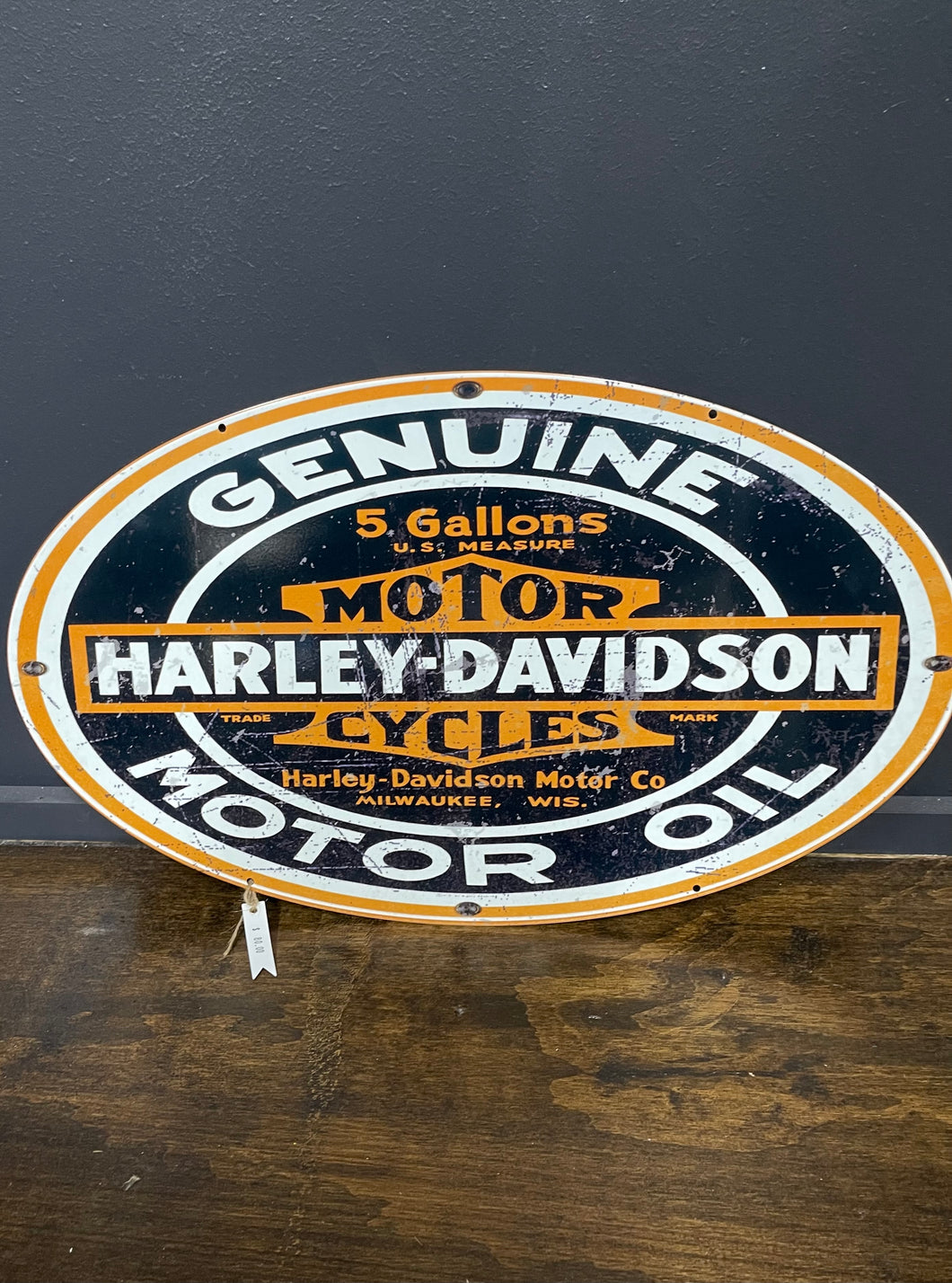 Tin Sign Harley Davidson Oval