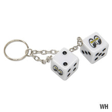 Load image into Gallery viewer, MOON TWIN DICE KEYRING
