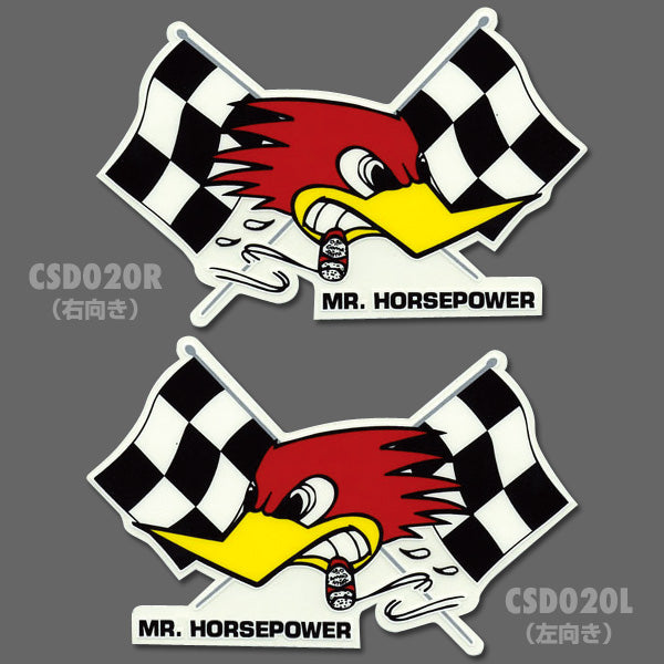 CLAY SMITH CHECKERED FLAG STICKER