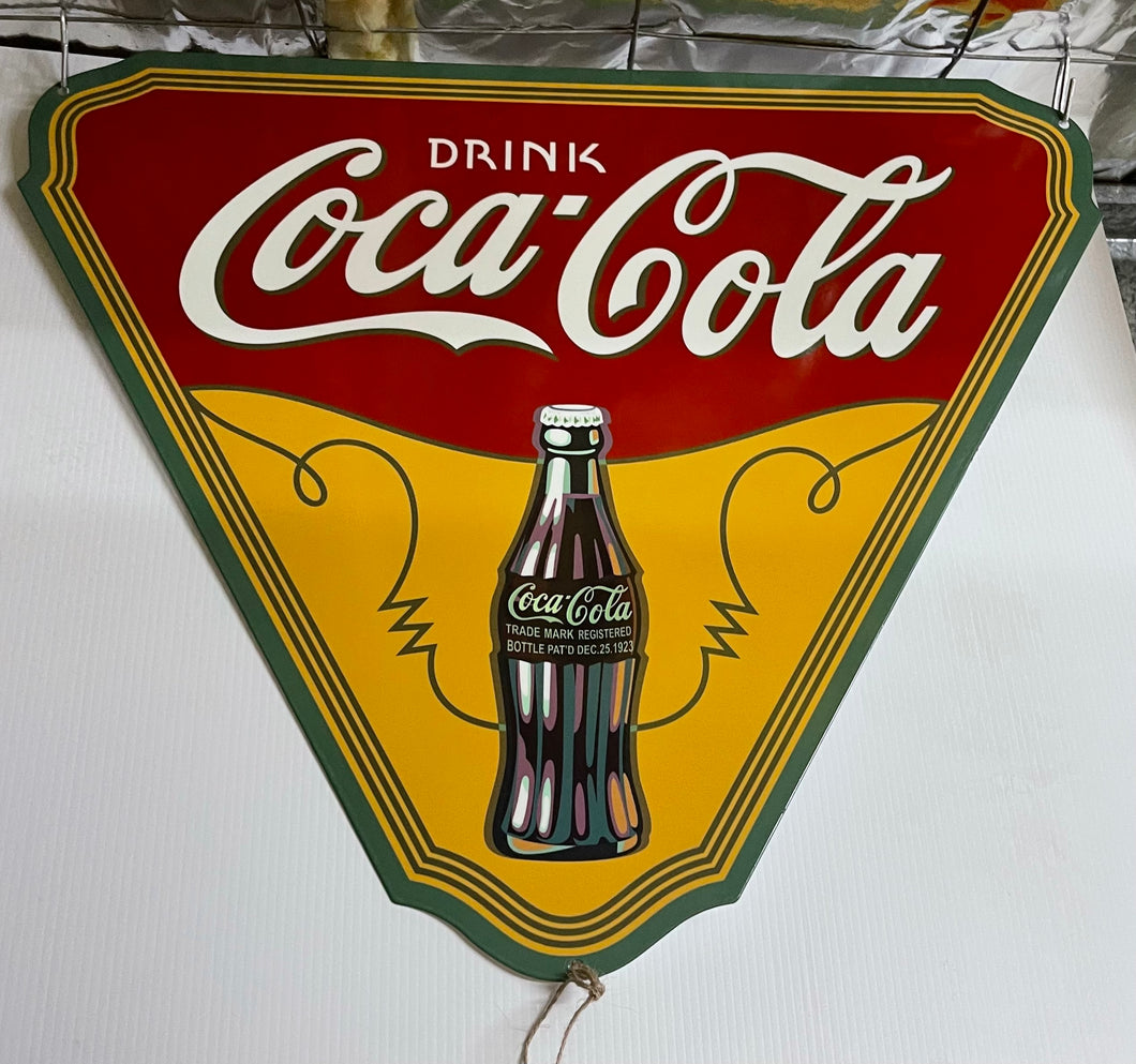 Tin Sign Coca Cola Triangle