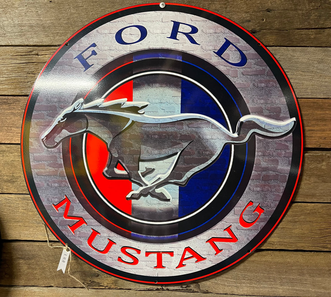Tin Sign Ford Mustang